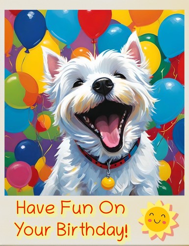 Happy birthday westie terrier