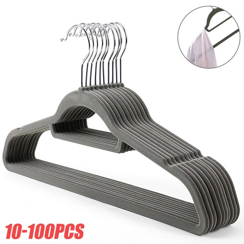 100pcs velvet hangers non - 10/100pcs,