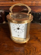 French 8 Day Brass Carriage Clock, With Alarm In Full Working Order