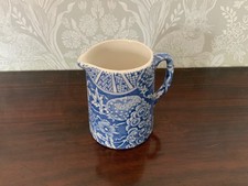 Burleigh IRONSTONE Blue White milk jug 8cm