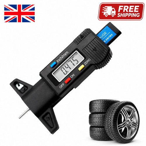Digital tyre depth gauge - tyre, tread
