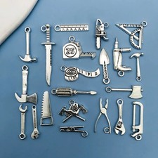 20pcs Tool Charms Hammer Saw