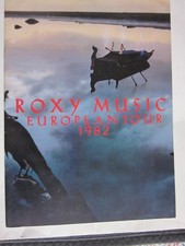 Roxy Music 1982  European Tour Programme & Levi Poster & ticket stub Birmingham