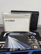 HYUNDAI H-1 / I800 OWNERS PACK / HANDBOOK / MANUAL + WALLET 2018-2024 (2019)!