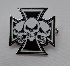 Iron Cross 3 White Skulls