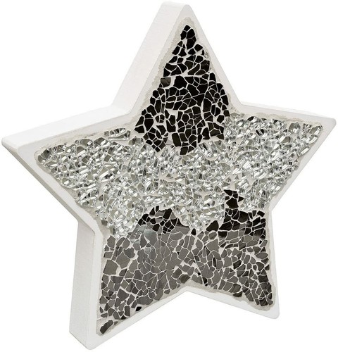 Mirrored mosaic resin star - mirrored,