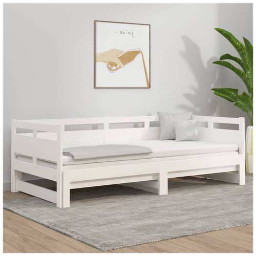 Day bed white solid pinewood - day,
