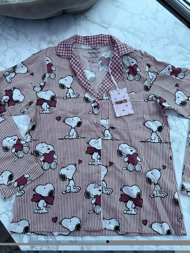 Ladies snoopy peanuts pyjamas - ladies,