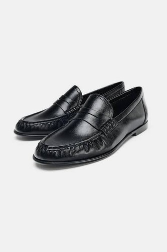 Zara black leather - , shoes