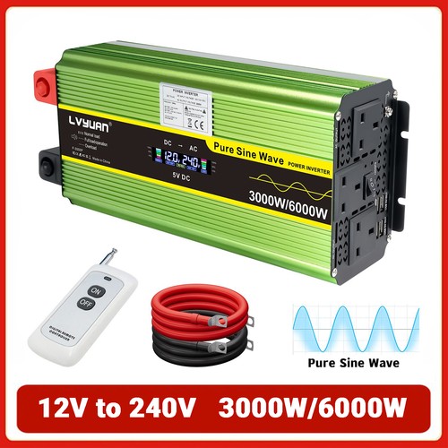 3000w 6000w 12v - 12v-240v, pure
