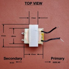 9V 500mA (~5 VA) sine wave