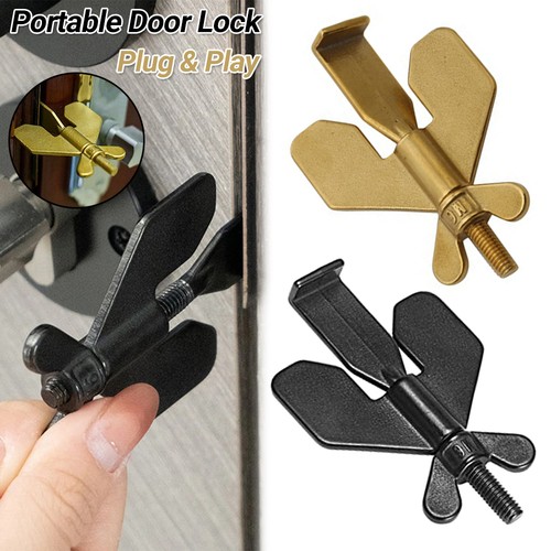 Portable door lock hardware - door,