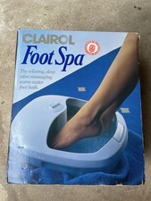 Clairol Foot Spa Bath Massager working condition boxed with instructions