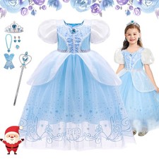Girls Kids Cinderella Fancy