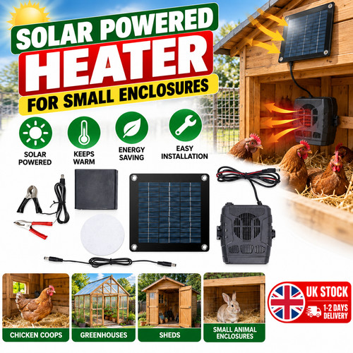 Solar powered heater for - heater,