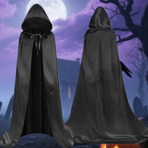 Hooded cape cloak - hooded, long