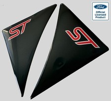 Ford Puma ST Wing Gel Badges - PAIR (Red)