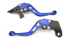 Blue Short CNC Brake Clutch levers Pair YAMAHA XJ 600 900 XJ600 XJ900 1984-2003