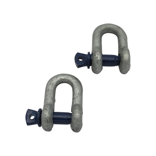 Galvanised dee shackle with - dee,