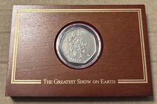 London 2012 Olympic BUNC Fencing 50p In Wooden Display Box 