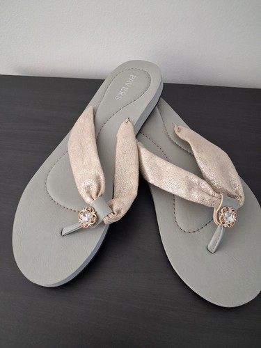 Pavers glittery gold grey toe - pavers,