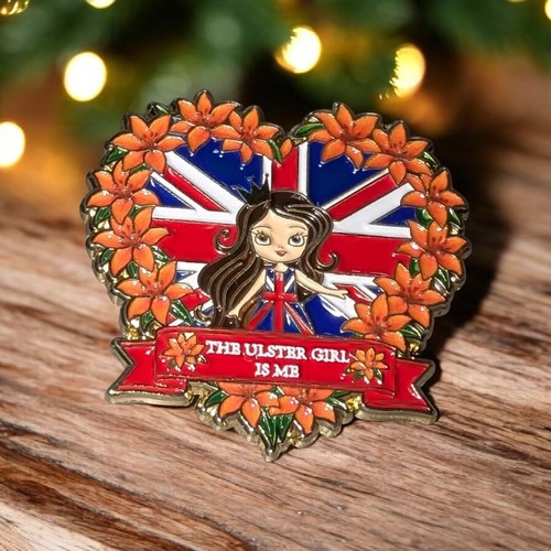 Ulster girl pin badge - girl,