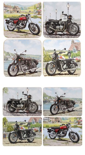 Motorbike placemats coasters - &,