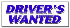 DRIVERS WANTED DECAL sticker