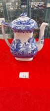 Spode Fine China (Blue Italian) C1816 P Coffee Pot with Lid Dishwasher Safe