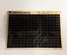 Suzuki GSXR 750 K4/5 Spare Parts List Microfiche (Sept 2004)