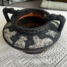 Ancient Greek pottery inspired vase with handles (G&S 1787)