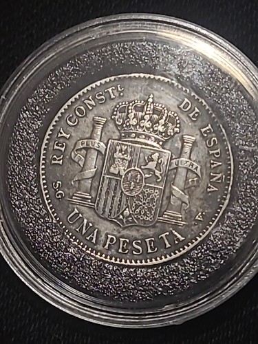 1899 una peseta silver coin - silver,