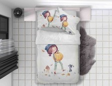 3D Girl Cat Pumpkin Mushroom