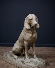Hunting hound after jacquemart large stone Dog Life size Dog hound Big Dog