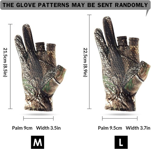Camo gloves fingerless - camo, gel