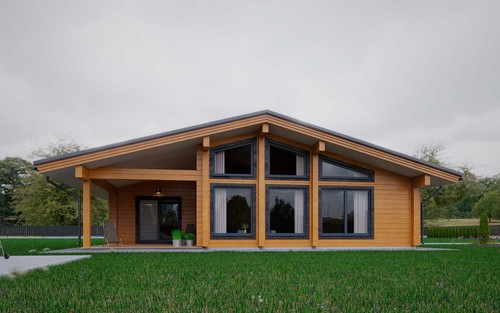 Prefab log cabin home kit - home,