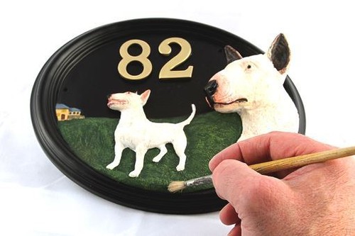 English bull terrier hand - terrier,