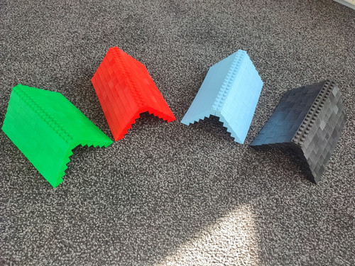 Large lego roofs red - 4,