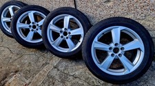 17" AUDI Q2 ALLOY WHEELS  CADDY VITO VW T4 VANS 5X112 ET 45 TYRES 215 55 17