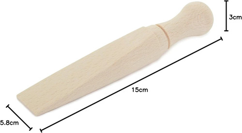 Beech wood door stopper - wood,