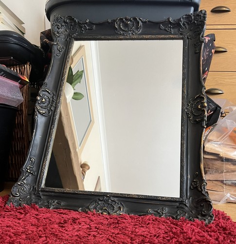 Gothic black and gold mirror - gothic,