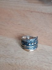 Gorgeous oxidised silver with