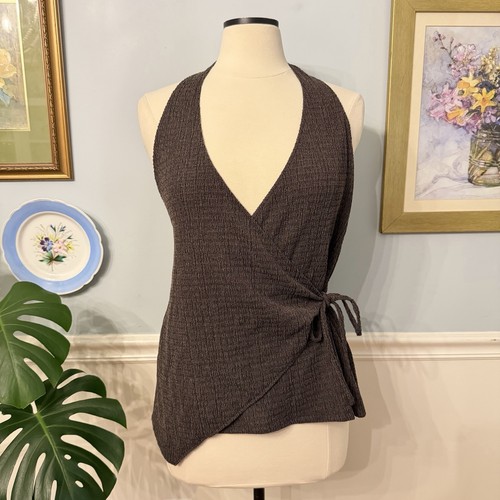 Asymmetrical hem halter top - hem,