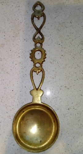 Brass welsh love spoon cm - love,