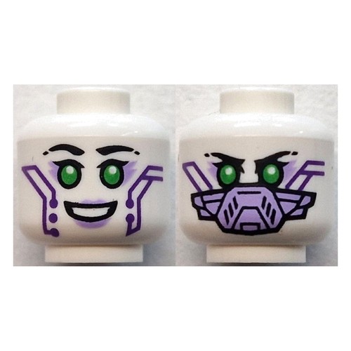 Lego white minifigure - minifigure,, head