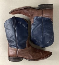 Vintage Anderson Bean Cowboy Boots Western Boots Two Tone Men’s US Size 9C