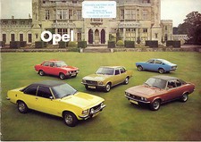 Opel Range 1974-1975 UK Market