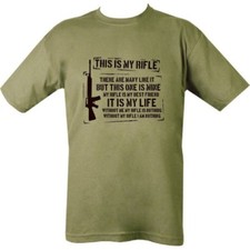 BRITISH ARMY T-SHIRT MENS S-2XL MY RIFLE POEM RIFLEMANS CREED FUNNY SNIPER USMC