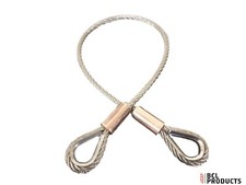 Stainless Steel Wire Rope Strop / Sling With Thimble Each End - Choose Size  