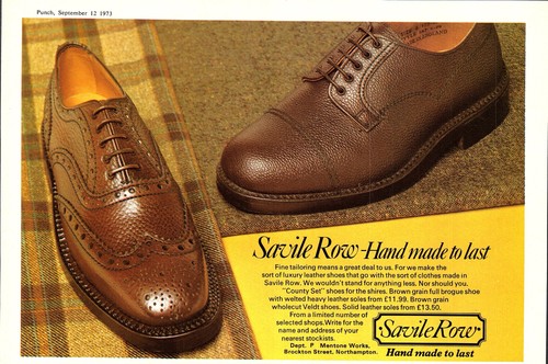 Vintage 1973 advert savile row - advert,